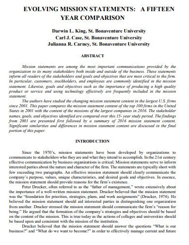 From Statement to Action Implementing & Evolving Your Mission